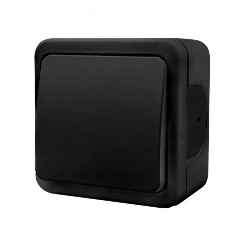 Intrerupator aplicat 1cl. IP22 negru NE-AD