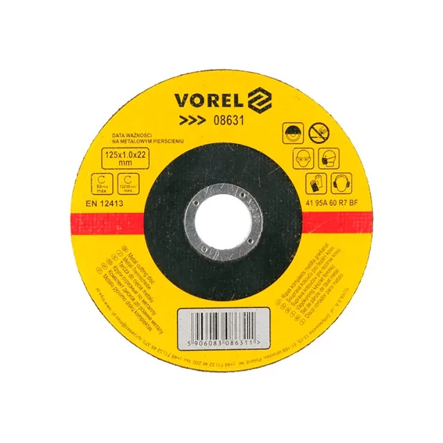 Disc pentru tăiat metal Vorel VOR08631 125 * 22 mm