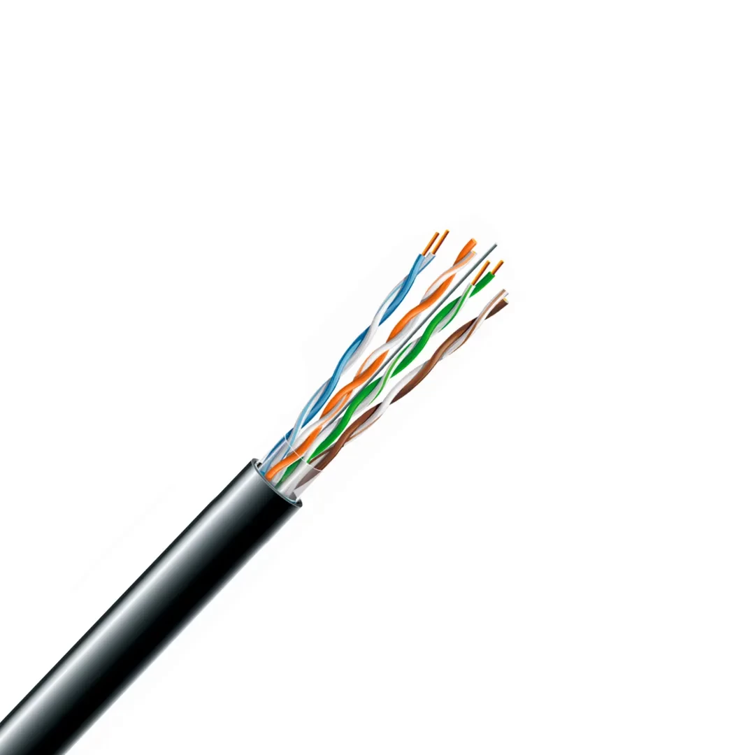 CABLU DE DATE CAT. 5E U/UTP 4x2x24 AWG PE NEGRU (PT EXTERIOR)