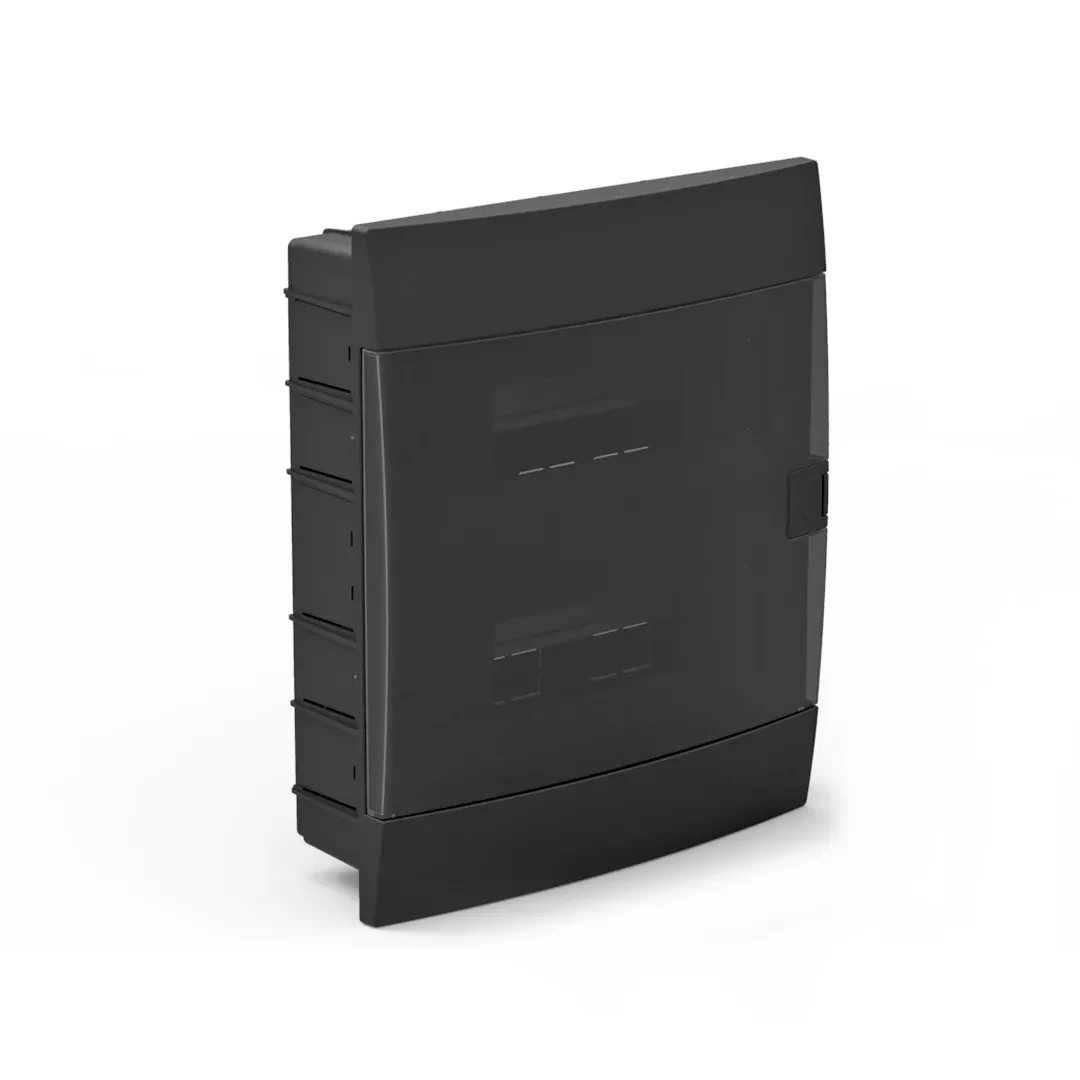 Panou pentru automate 24 module - tip interior - negru - plastic