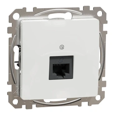 Priza unitara RJ45 alb Cat5E SDD111451 Sedna Noua