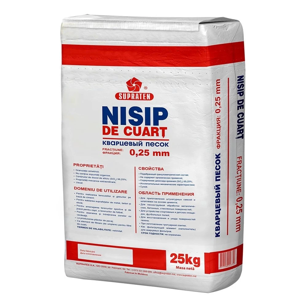 Nisip cuart fr.0.25mm 25kg SUPRATEN