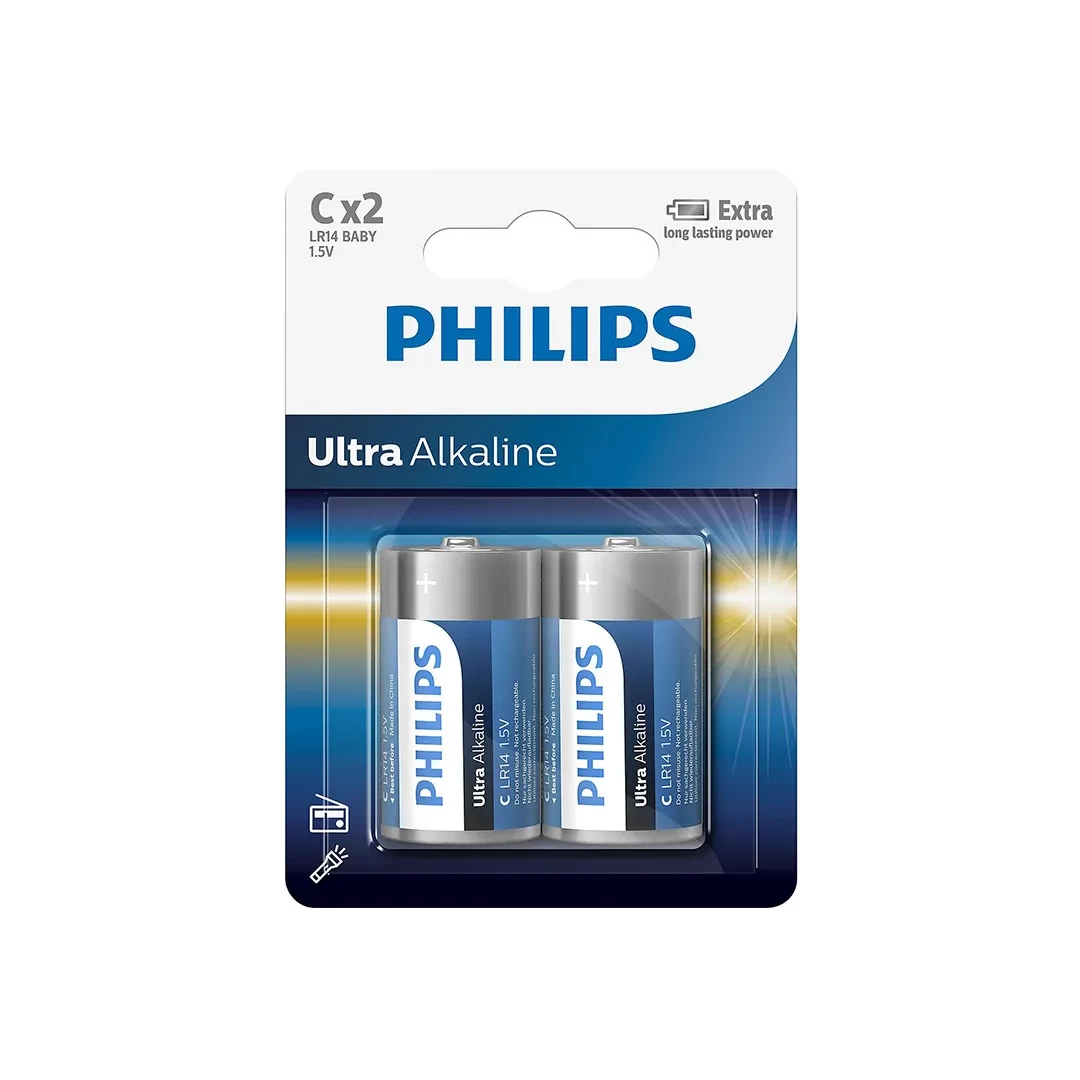 Pile electrice Philips LR14/ C ULTRA 1.5 V
