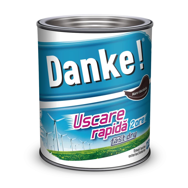 EMAIL DANKE 0.75L, maro ciocolatiu ext./int. uscare rapida