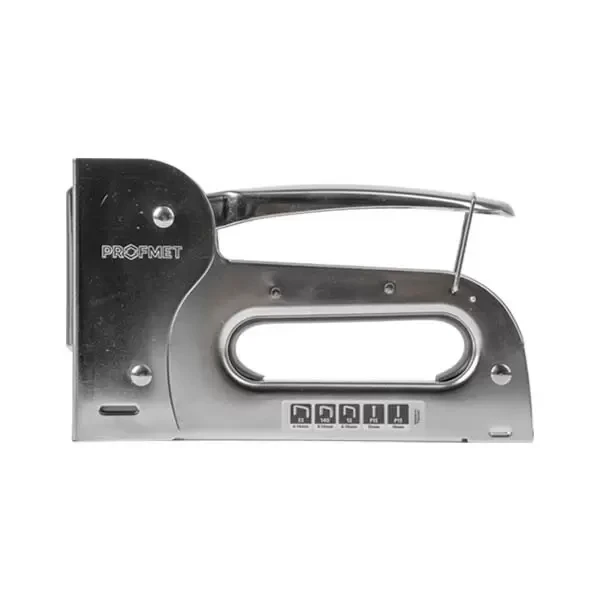 Capsator manual din otel pentru 5 tipuri de capse, cu capse 500buc. in set Profmet