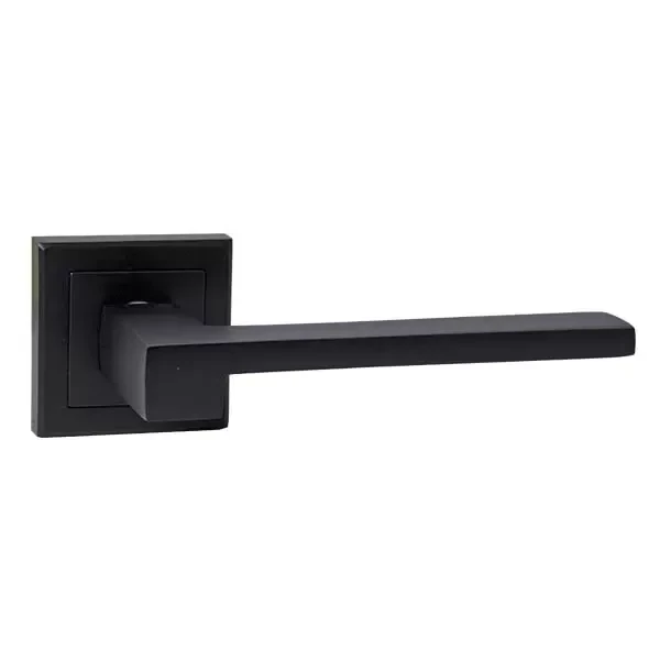 Maner pentru usa P07, p/u usi interne, aluminiu, baza patrata, culoarea neagra Profmet