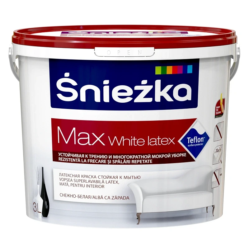SNIEZKA MAX White Latex, 5L, emulsie int. alba