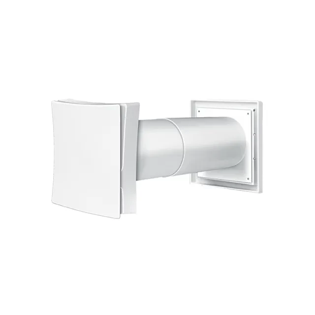 Grila aerisire pentru părete Ventika WZGK 163 x 171 x 500 mm plastic alb