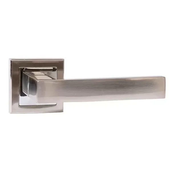 Maner pentru usa P05, p/u usi interne, aluminiu, baza patrata, culoarea nichel satinat Profmet