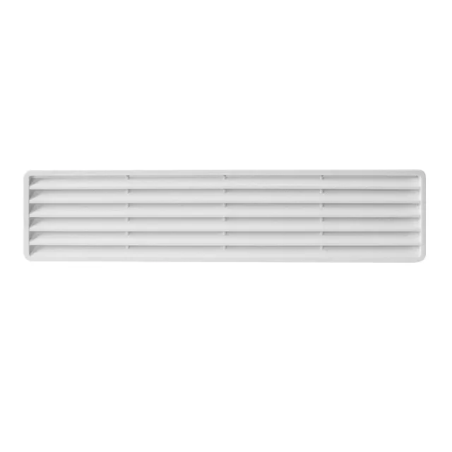 Grilaj de ventilare cu sită Ventika MW430/2 453 x 91 mm plastic alb