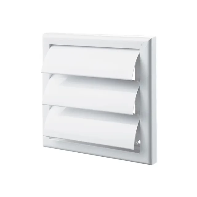 Grilaj de ventilare cu sită Ventika MW100 AZK 154 x 154 x 100 mm plastic cafeniu