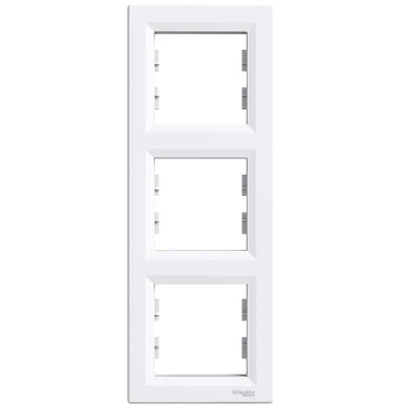 Ramă triplă Schneider-Electric EPH5810321 asfora alb verticală