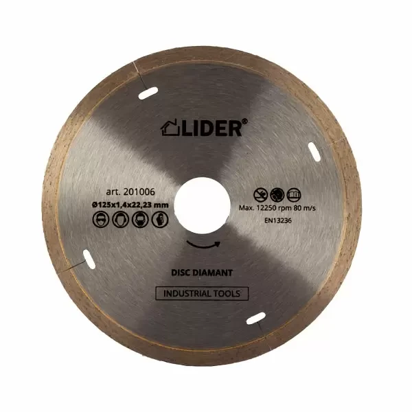 Disc diamantat_continuu_230x1,8x22,23mm_Industrial tools LIDER