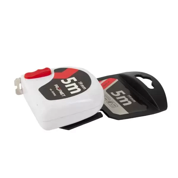 Ruleta_5m x 19mm carcasa din plastic_alba Profmet