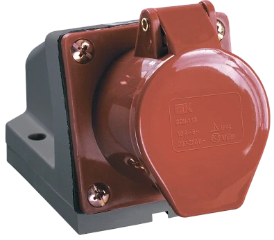 Priza fixa 124  3Р+РЕ 32А 380V IP44 IEK