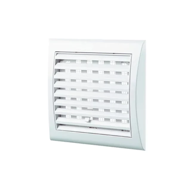 Grilaj de ventilare cu sită Ventika MW123 193 x 188 x 18 mm plastic alb