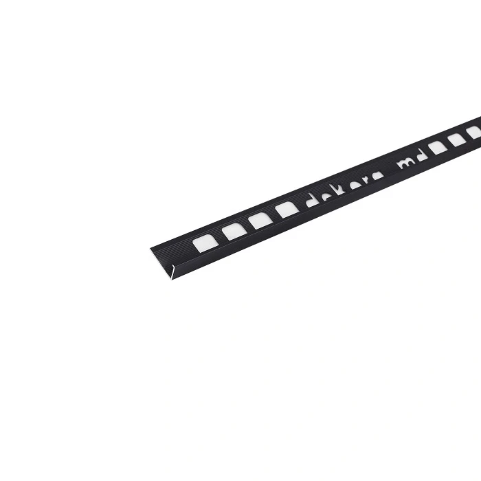 L12 Profil aluminiu de colt 12,5mm, 2.5m, Black Matt (10/100)