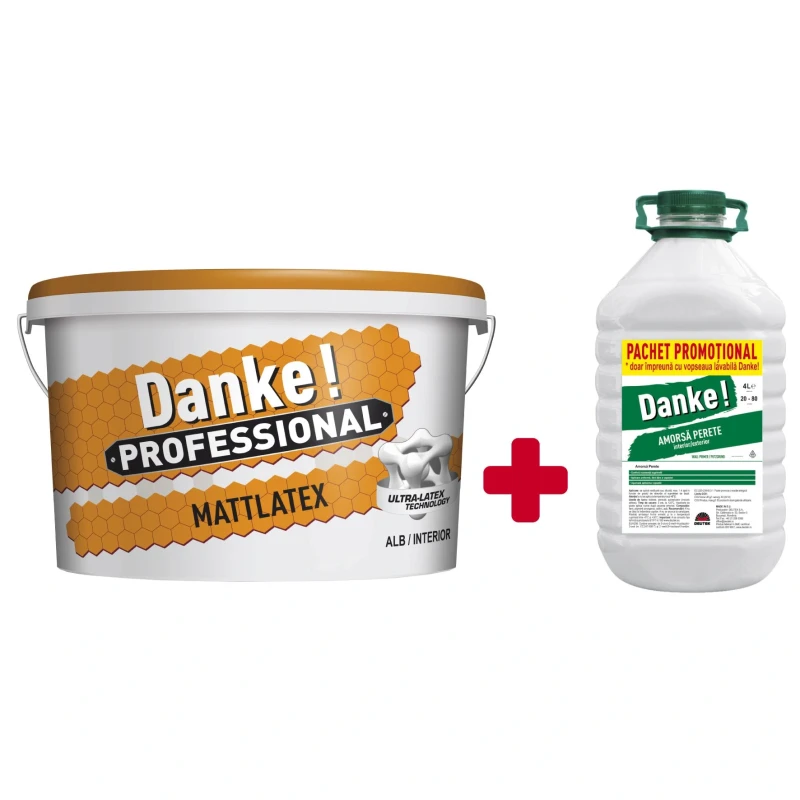 DANKE PROF.MATTLATEX 15L + 4L Amorsa Danke,vopsea lavabila int.