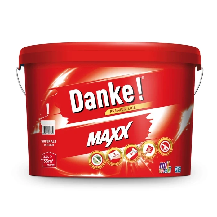DANKE MAXX  2.5L, baza P, inter., vopsea lavabila