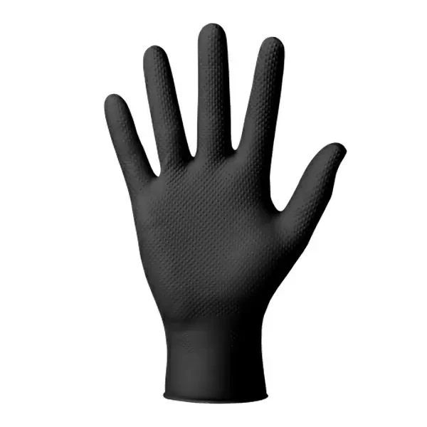 Manusi negre din nitril Gogrip de protectie (XXL)_50 buc.