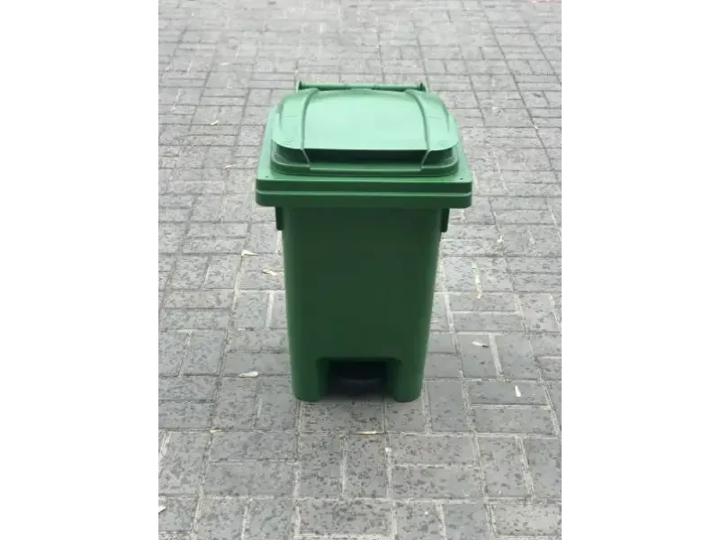 Tomberon 80L EU verde cu roti de cauciuc