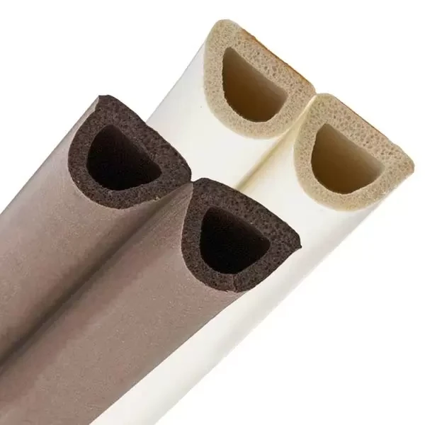 Banda de etansare autoadeziva pentru usi si ferestre, profil "D" 9x7,5mm, 6m, maro Profmet