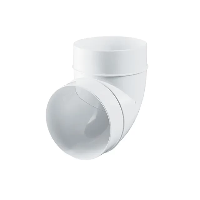 Conector de aeroduct Ventika KO100-90 137 x 30 x 100 mm plastic alb