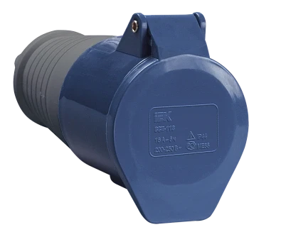 Priza mobila 213  2Р+РЕ 16А 220V IP44  IEK