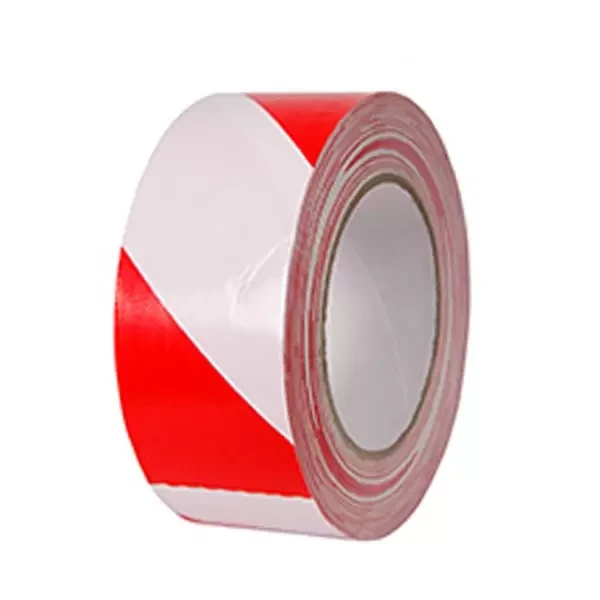 Scotch pentru marcaj 50mm х 33m, alb-rosu Profmet